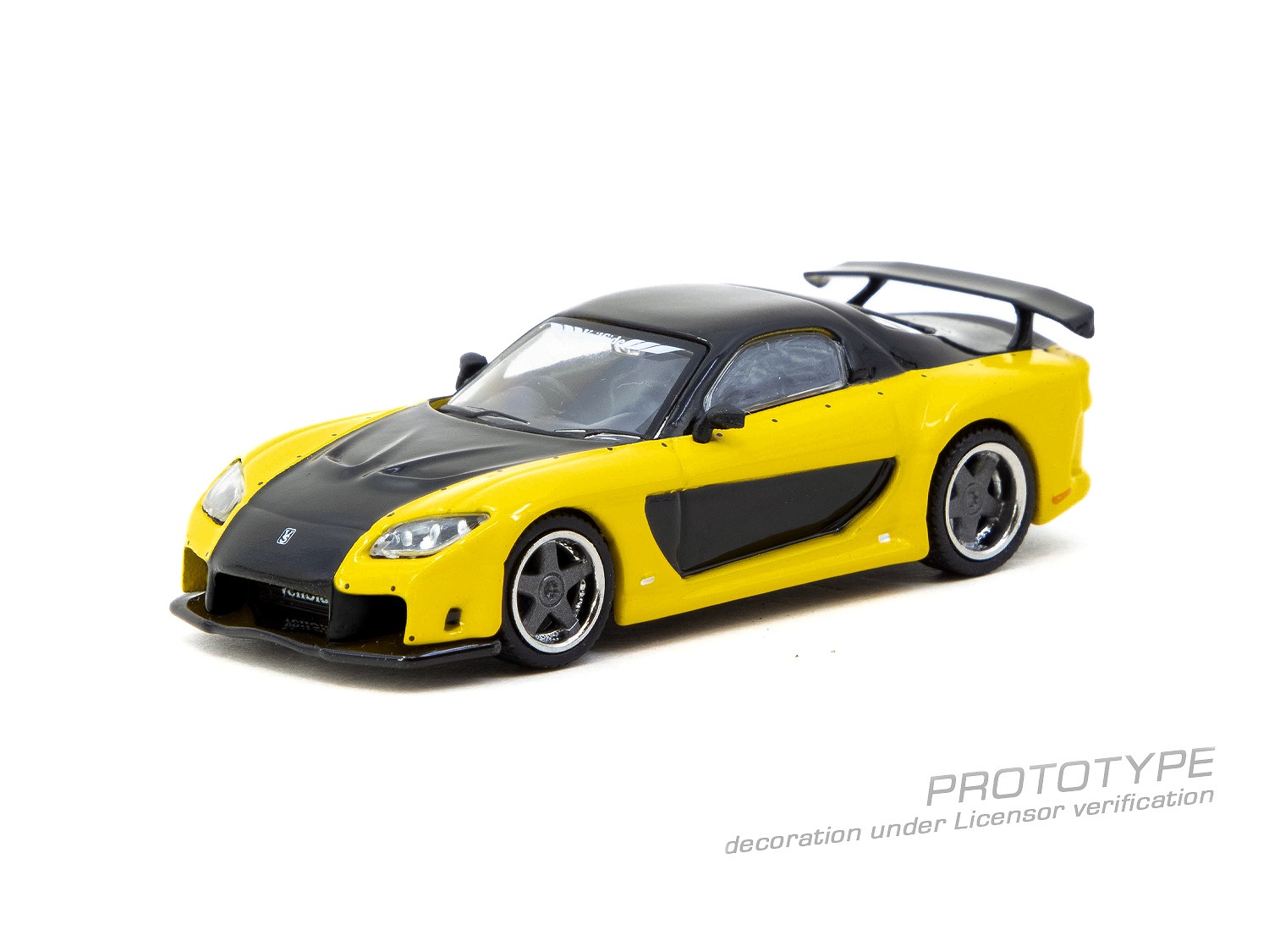 1/64 マツダ RX-7 VeilSide Fortune7 イエロー/ブラック （TARMACWORKS