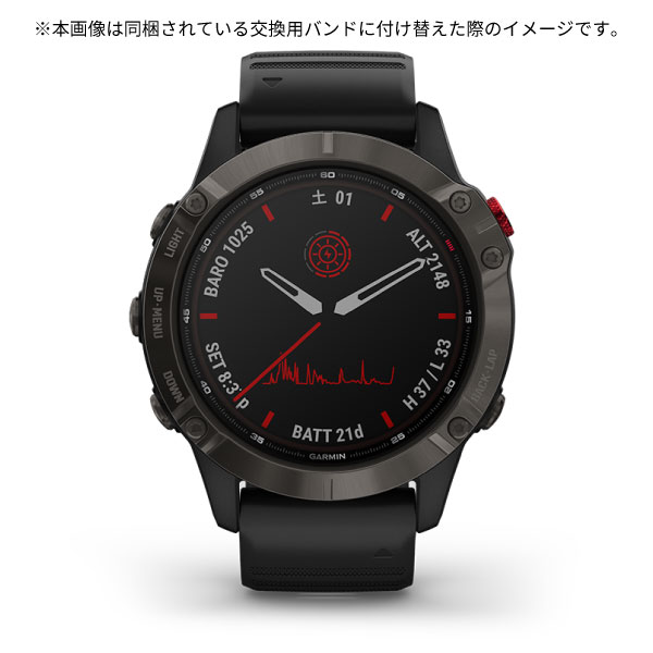 fēnix 6 Pro Dual Power Ti Carbon Gray DLC / Carbon Gray DLC Ti