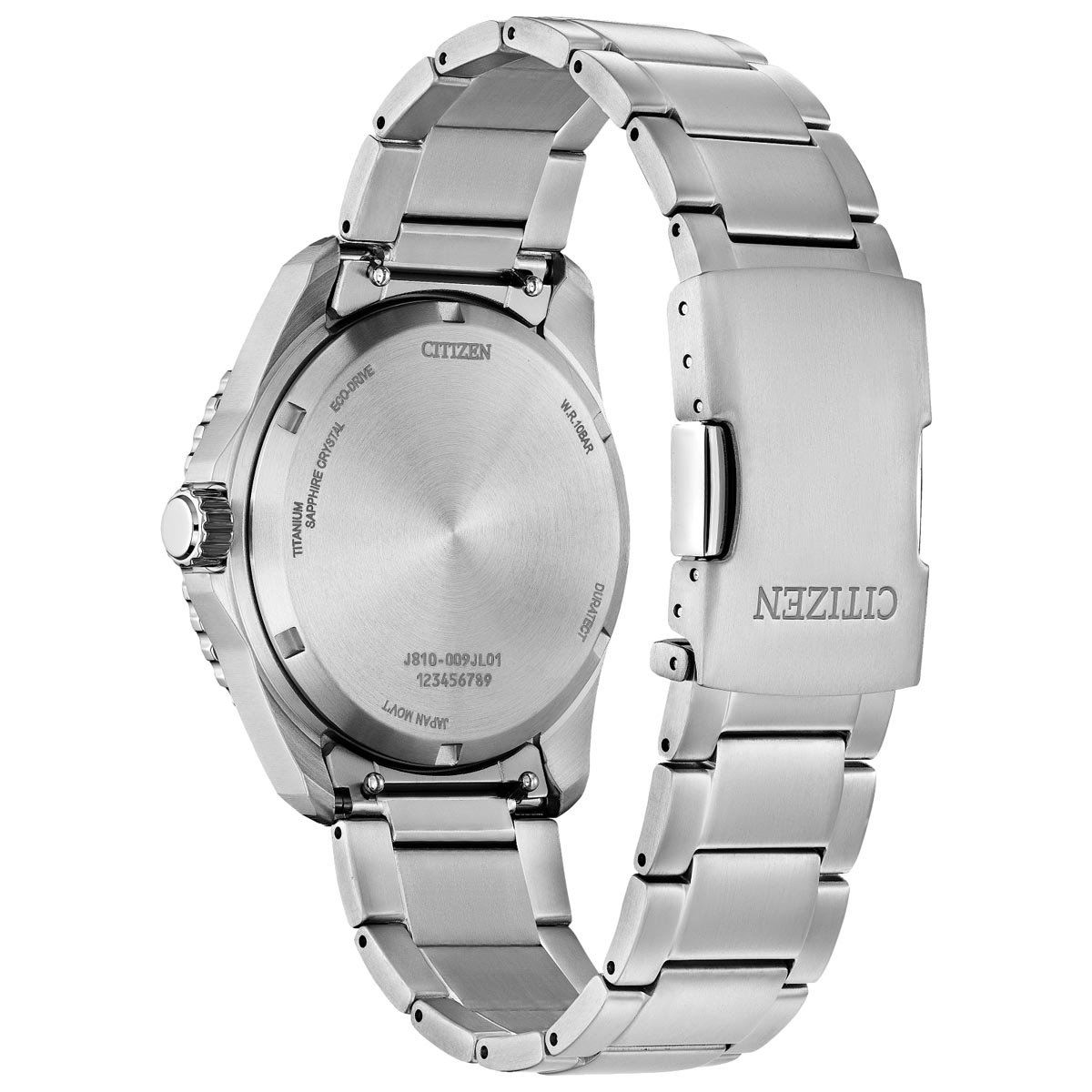 Citizen Brycen Watch with Orange Dial and Super Titanium Bracelet
