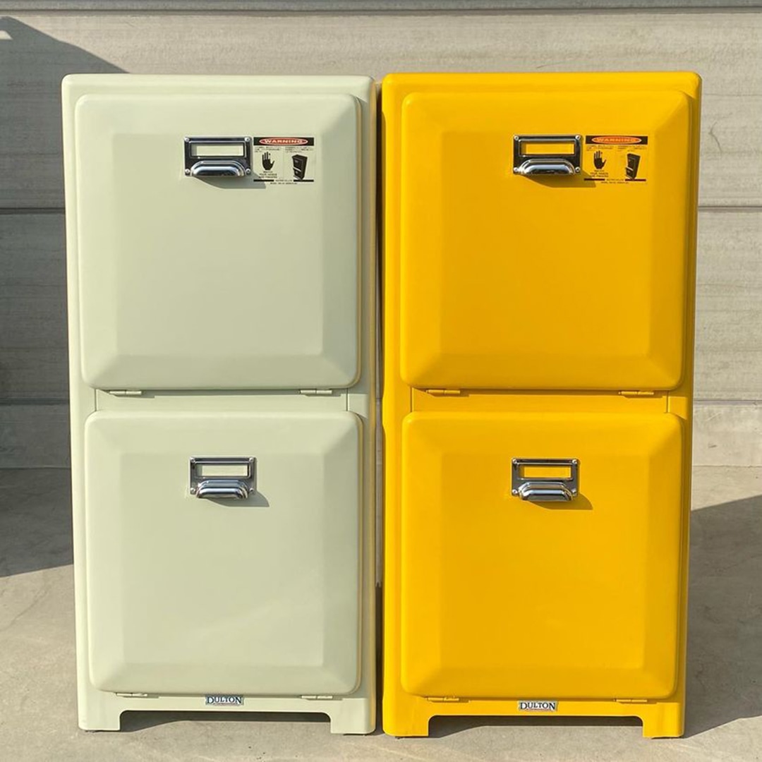 DULTON ONLINE SHOP | TRASH CAN DOUBLE DECKER IVORY(IVORY): ホーム用品