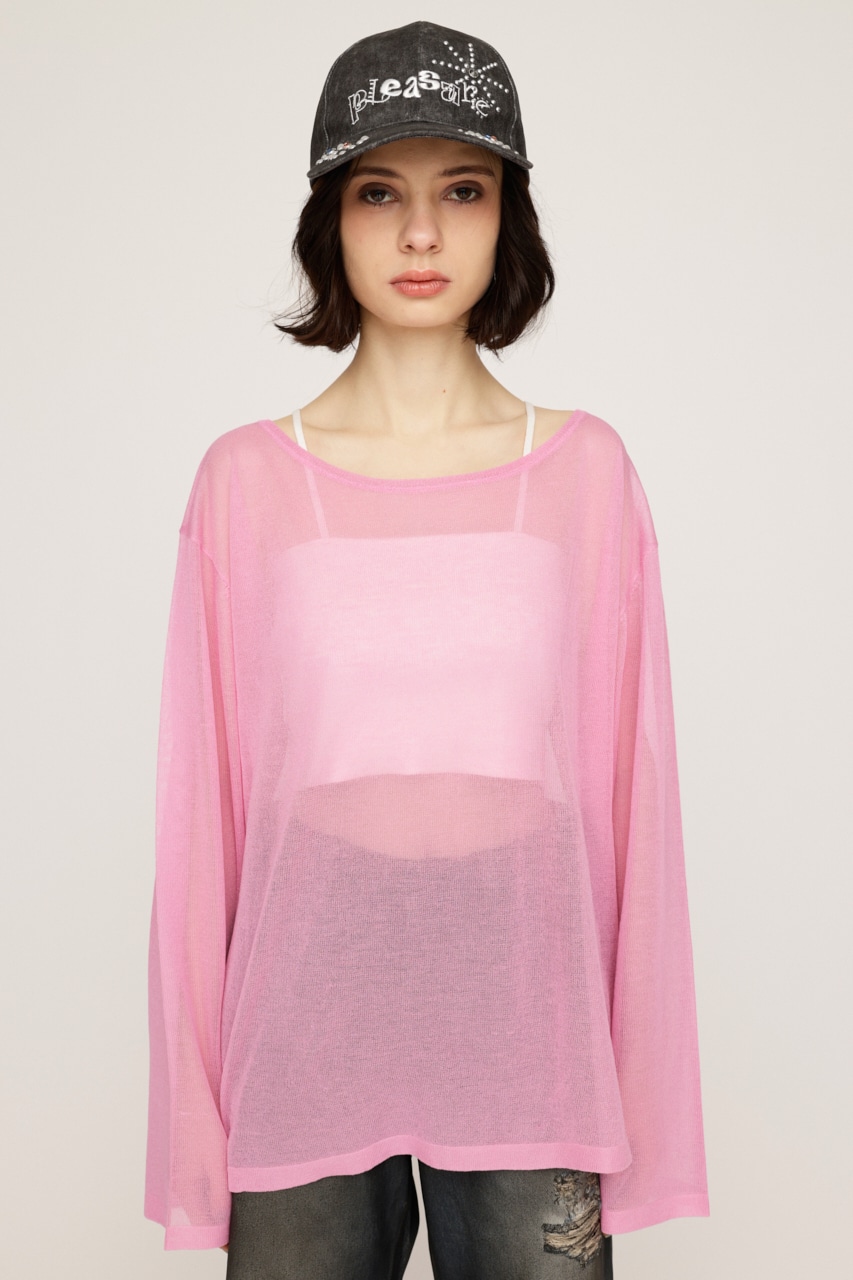 SLY | OVERSIZE SHEER トップス (ニット ) |SHEL'TTER WEBSTORE