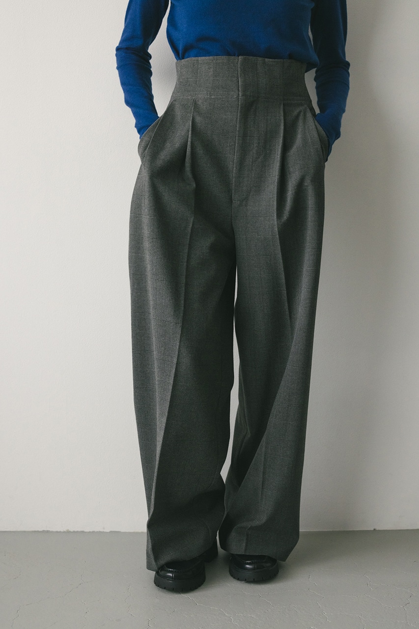 STYLEMIXER | グレンチェックワイドパンツ (パンツ ) |SHEL'TTER WEBSTORE