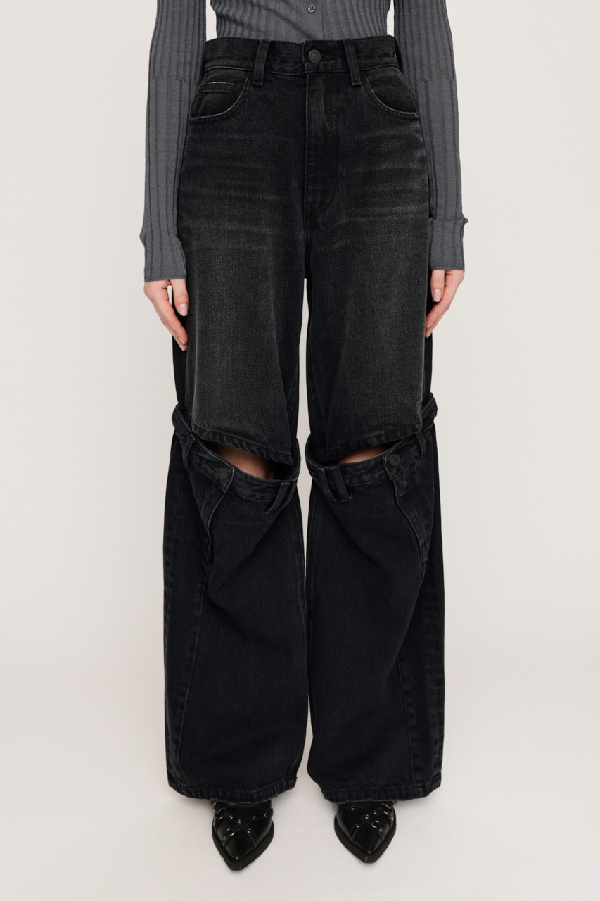 SLY | J／W KNEE DENIM PT-E (ストレート ) |SHEL'TTER WEBSTORE
