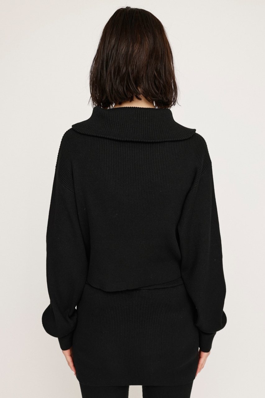 SLY | FRONT ZIP KNIT トップス (ニット ) |SHEL'TTER WEBSTORE
