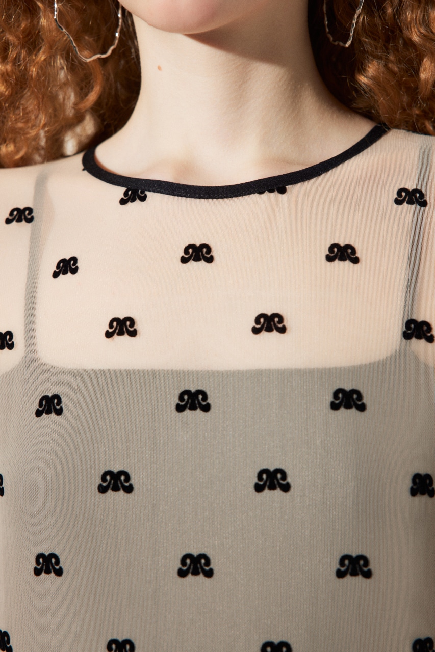 SLY | MICHIXSLY SHEER MOTIF トップス (Tシャツ・カットソー(長袖