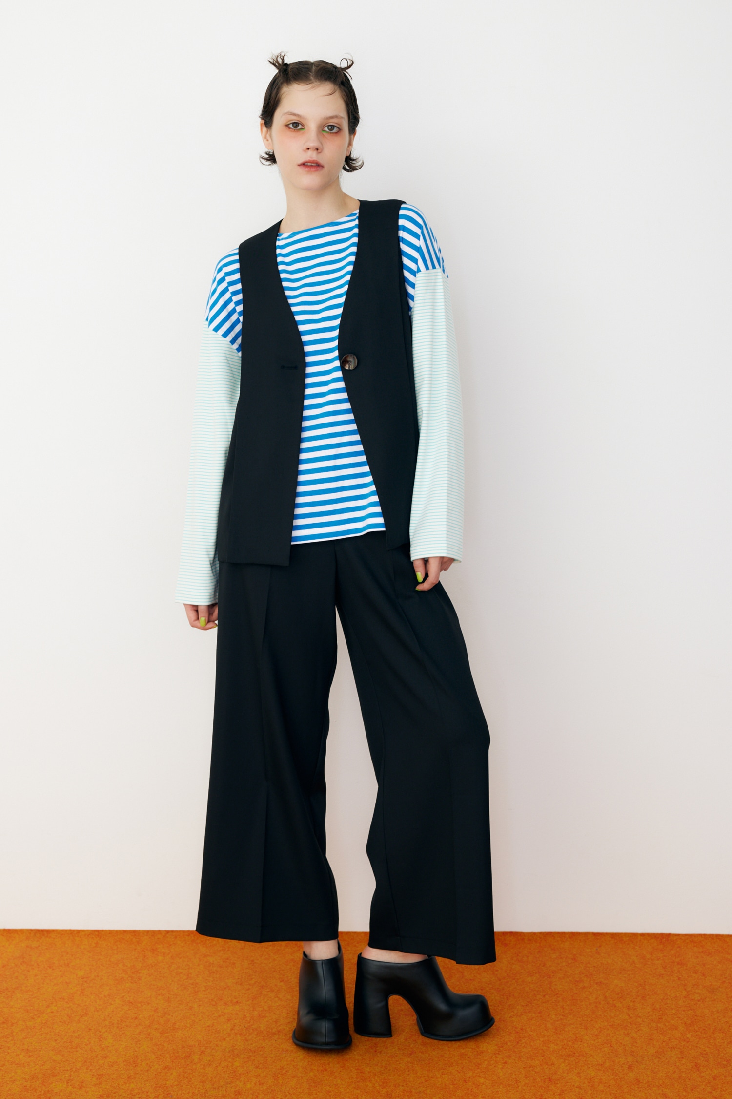 HeRIN.CYE | Center press wide pants (パンツ ) |SHEL'TTER WEBSTORE