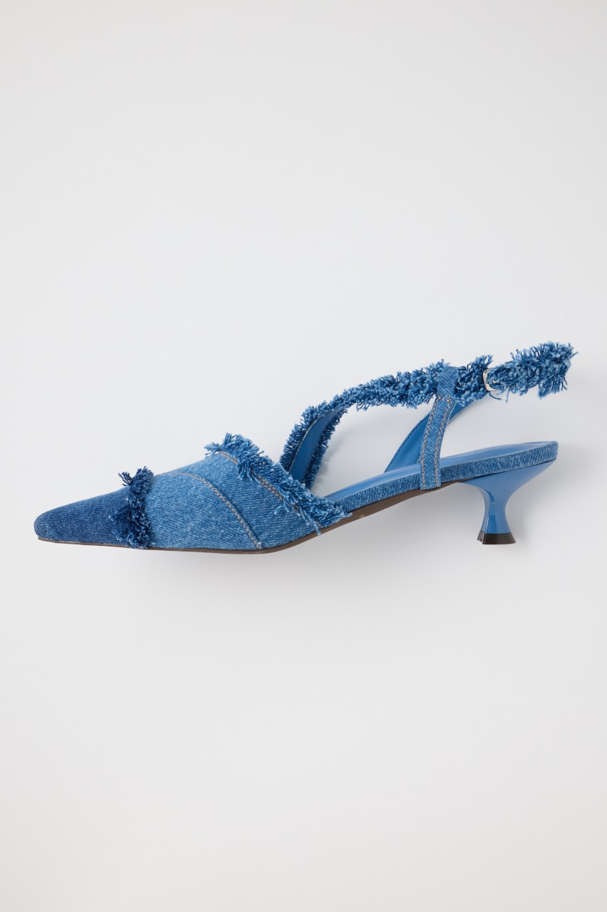 MOUSSY | REMAKE DENIM POINTY HEEL パンプス (スリッポン・フラット