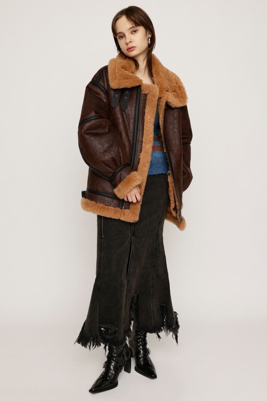 SLY | VINTAGE FAUX SHEARLING ジャケット (ブルゾン ) |SHEL'TTER
