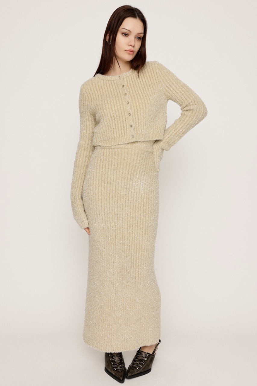 SLY | GLITTER KNIT ロングスカート (スカート(ロング) ) |SHEL'TTER