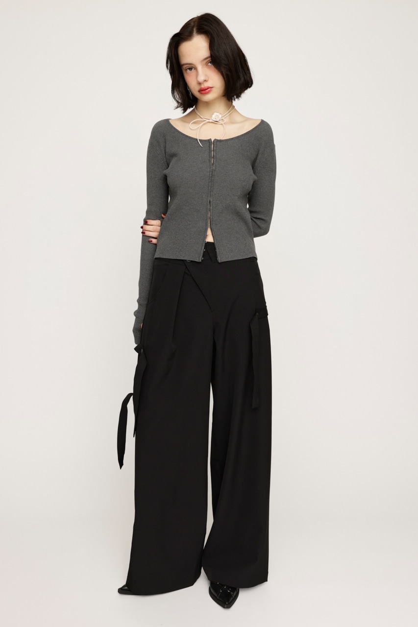 SLY | FRONT HOOK RIB トップス (ニット ) |SHEL'TTER WEBSTORE