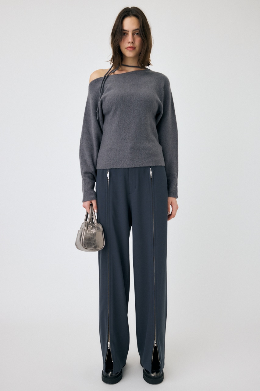 MOUSSY | ZIP UP WIDE トラウザーズ (パンツ ) |SHEL'TTER WEBSTORE