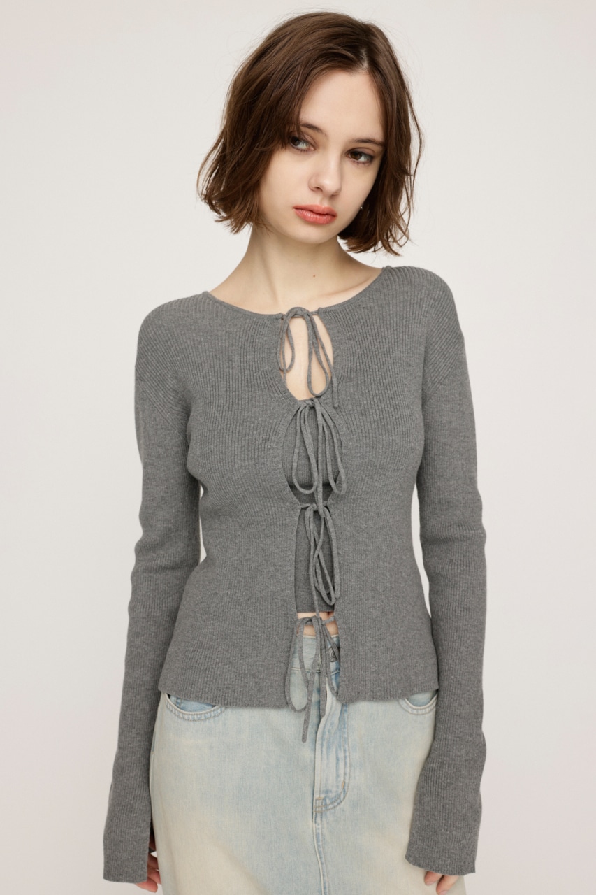 SLY | MANYWAY RIBBON KNIT トップス (ニット ) |SHEL'TTER WEBSTORE
