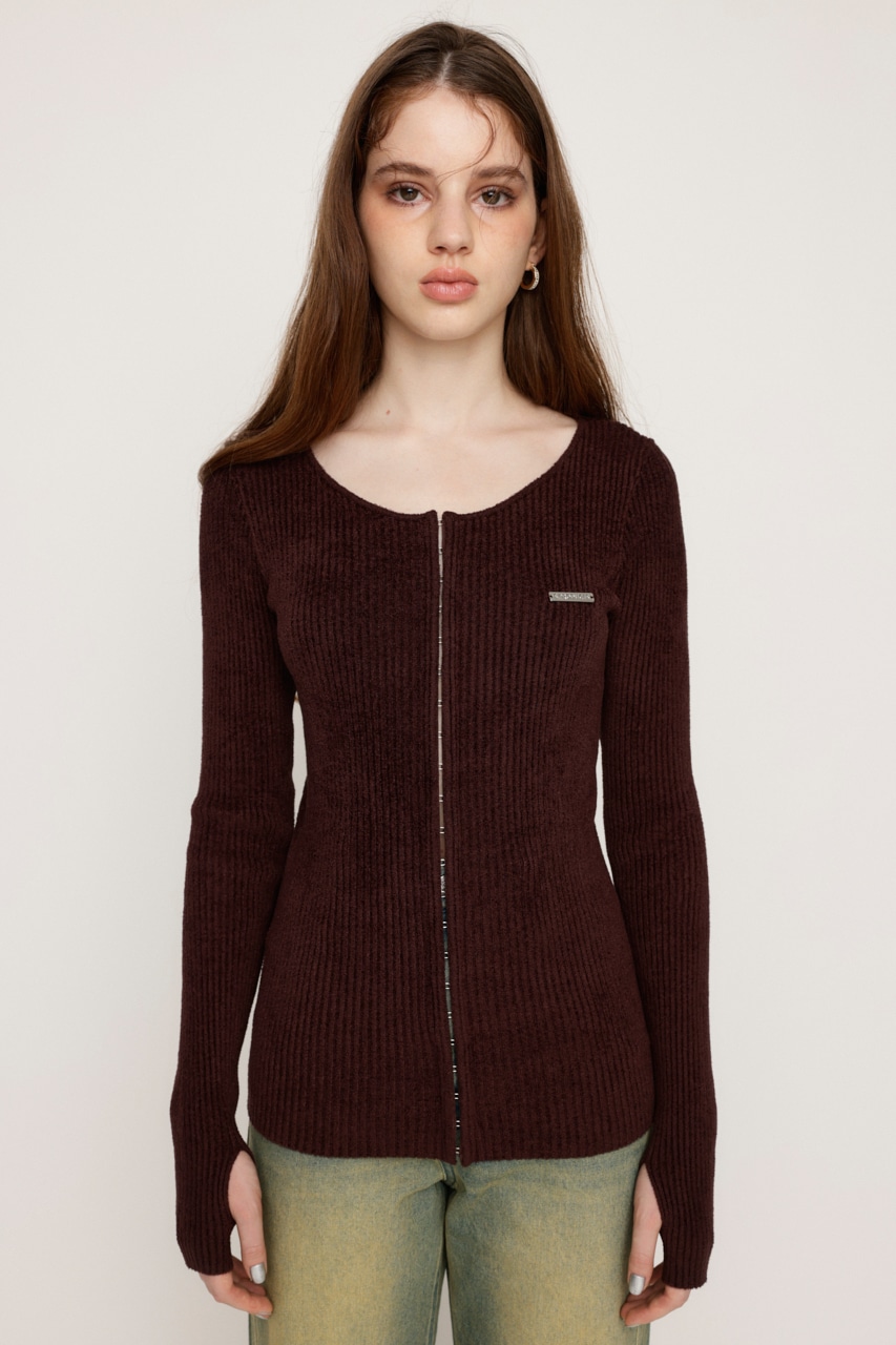 SLY | FRONT HOOK MOLE YARN トップス (ニット ) |SHEL'TTER WEBSTORE