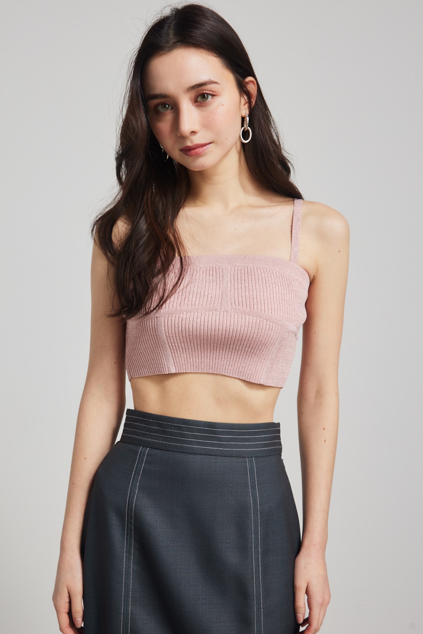 rienda | ビスチェライクKnitベアTOP (ベアトップ ) |SHEL'TTER WEBSTORE