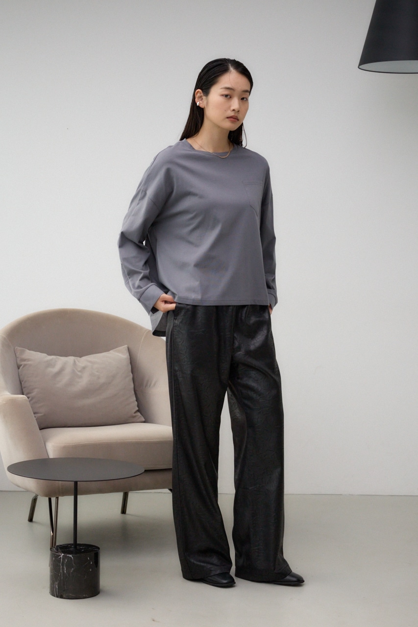 AZUL BY MOUSSY | レザーライクリラックスワイドパンツ (パンツ