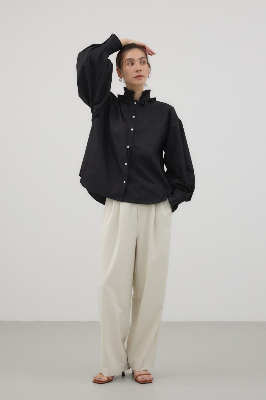 AZUL BY MOUSSY | フリルスタンドカラーブラウス (シャツ・ブラウス