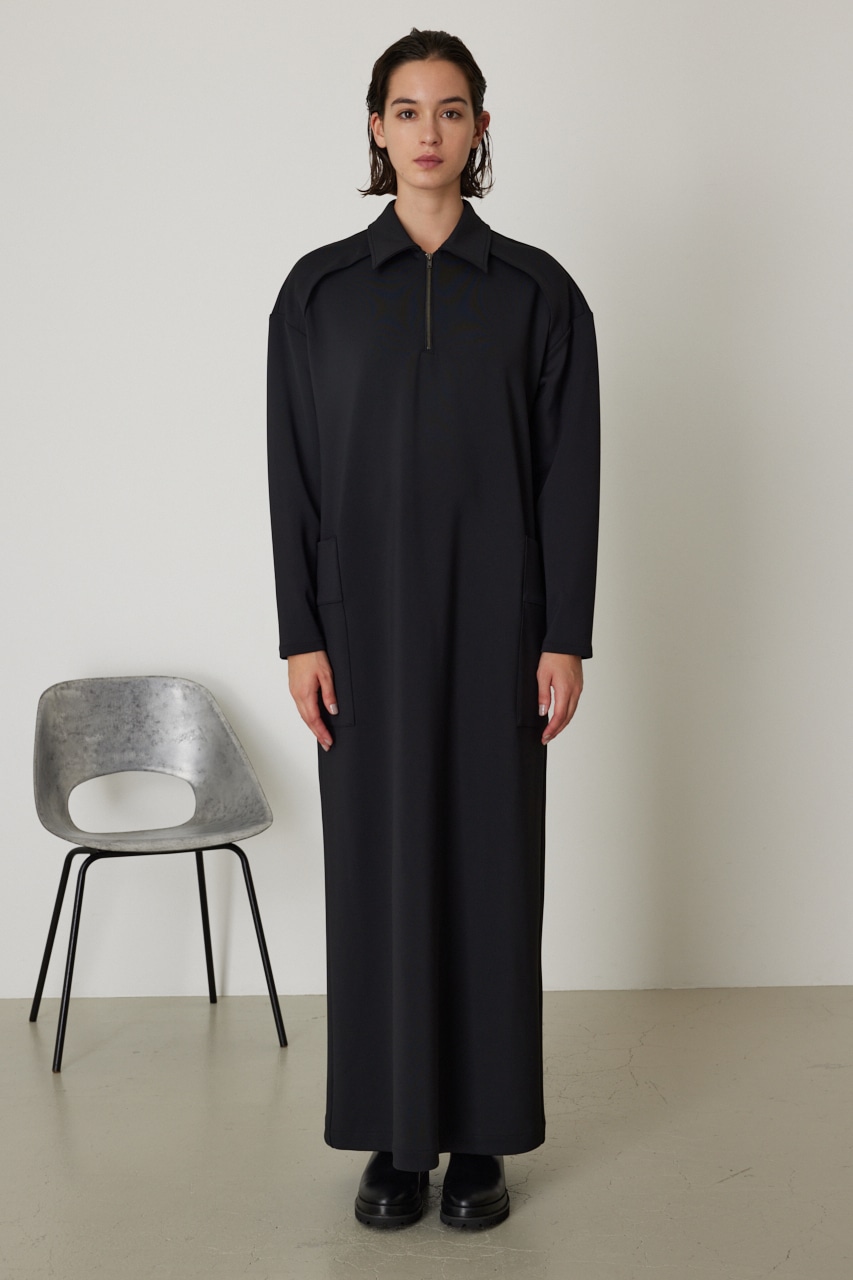 RIM.ARK | Open collar I line OP (LONG DRESS ) |RIM.ARK ONLINE STORE