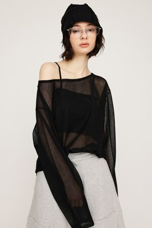 SLY | OVERSIZE SHEER トップス (ニット ) |SHEL'TTER WEBSTORE