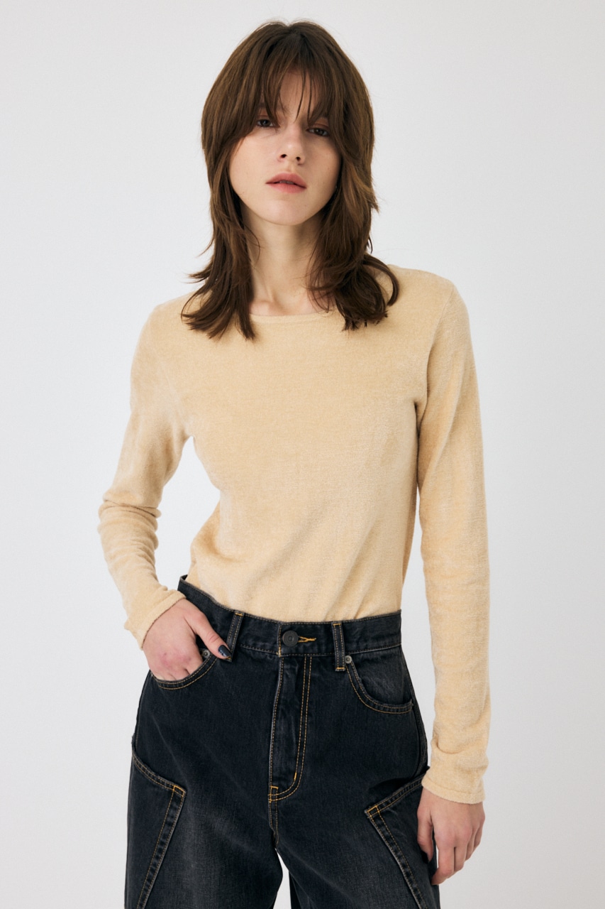 MOUSSY | VELOUR TOUCH ロングスリーブトップス (ニット ) |SHEL'TTER