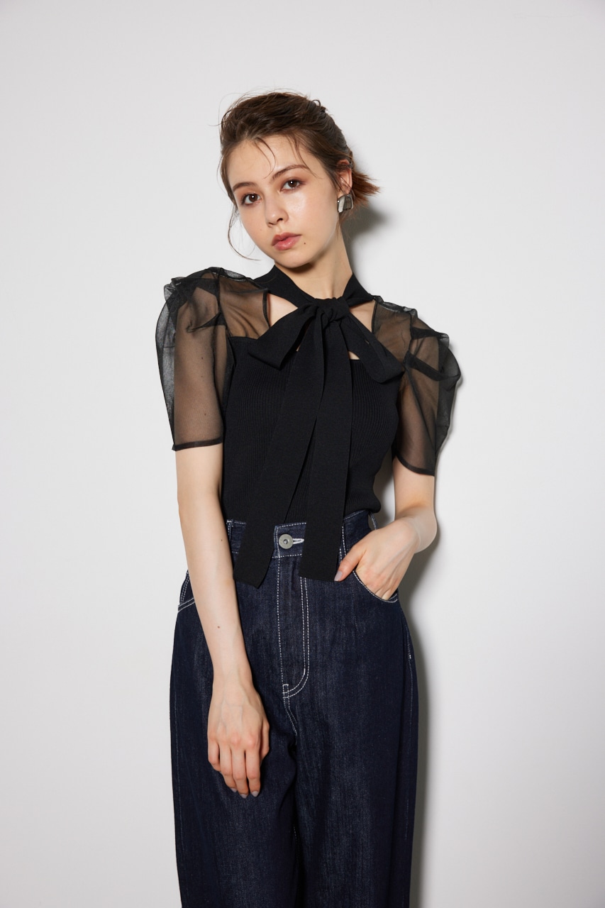 rienda | バックオープンニットトップス (ニット ) |SHEL'TTER WEBSTORE