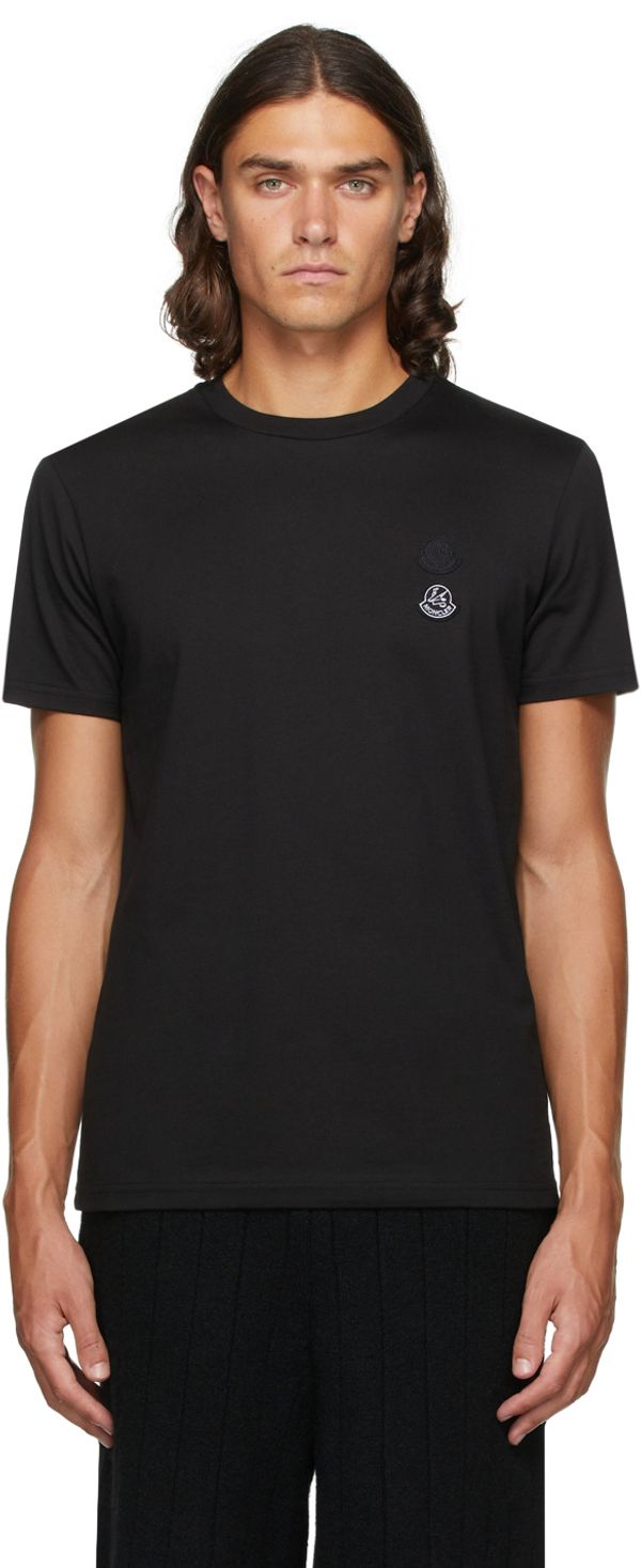 2 Moncler 1952 Black Double Logo T-shirt – eCosmetics: Popular