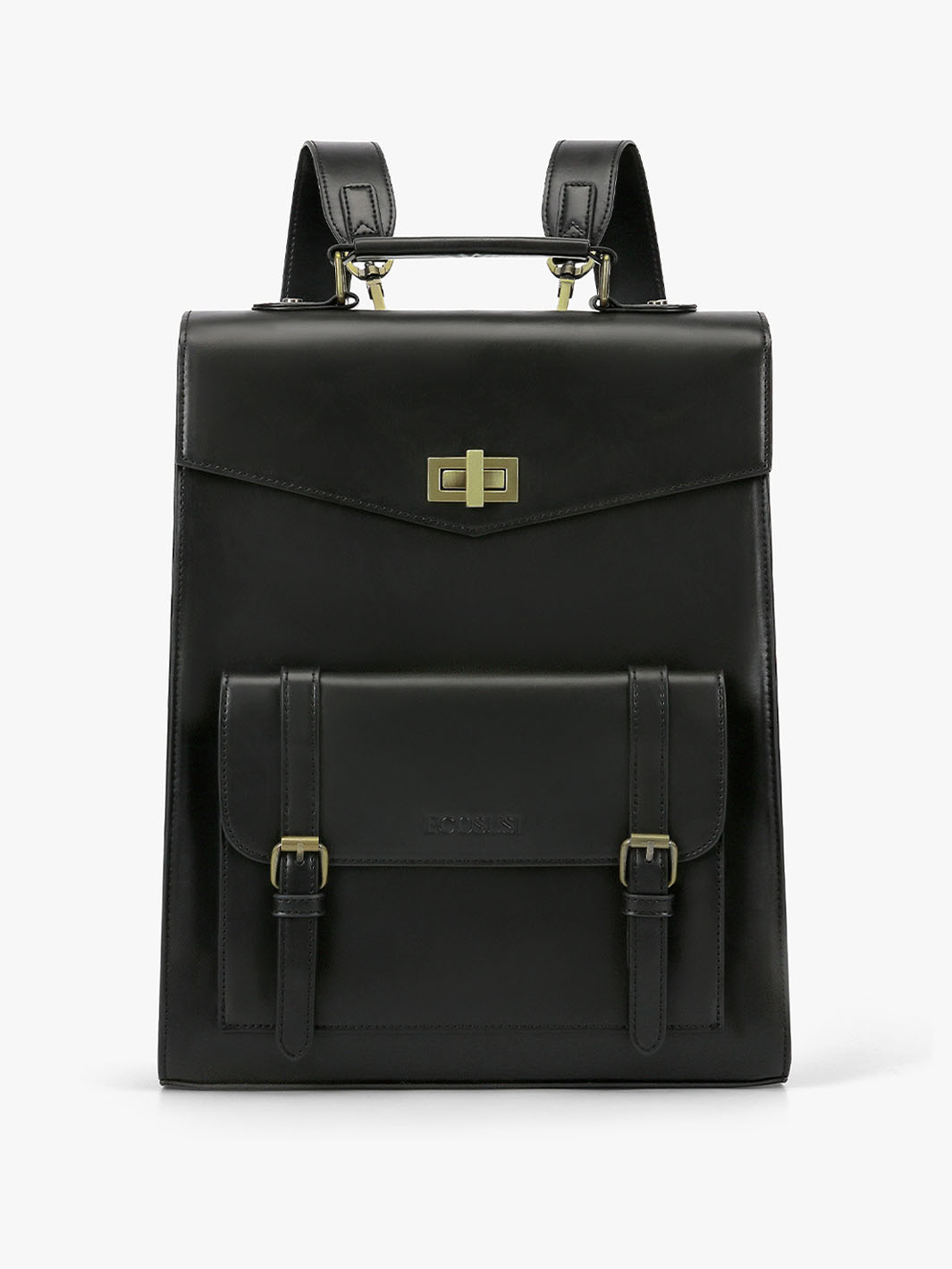 Vintage Women's Vegan Leather Backpack - Ecosusi Classic Backpack