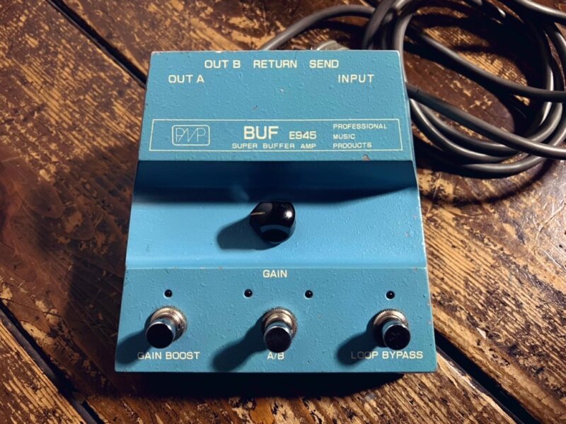 プロ愛用のPMP BUF E945 SUPER BUFFER AMPバッファーエフェクターを