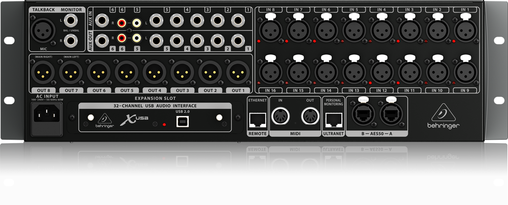 X32 RACK - 製品一覧 - ベリンガー公式ホームページ