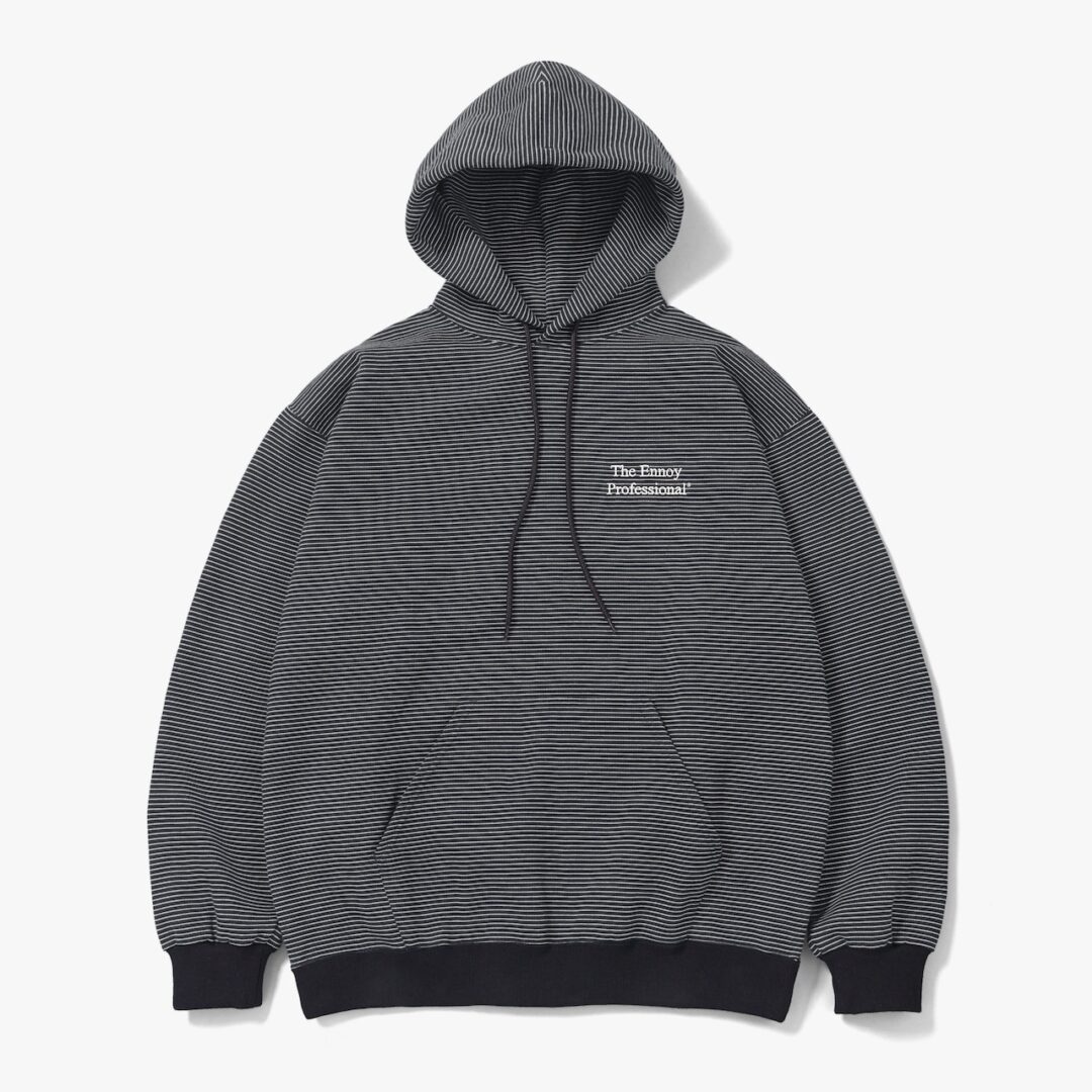 M ENNOY BORDER CREW NECK SWEAT ENNOY Border Crew Neck Sweat NAVY