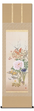 水墨山水 林春雪 （尺三）肉筆！ 山水画 - 掛け軸（掛軸）販売通販なら