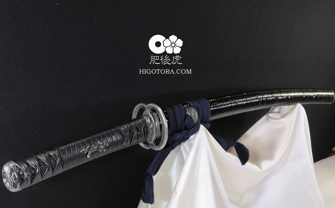 牛一貫巻柄 全藤巻鞘 拵｜製作事例｜肥後虎-HIGOTORA