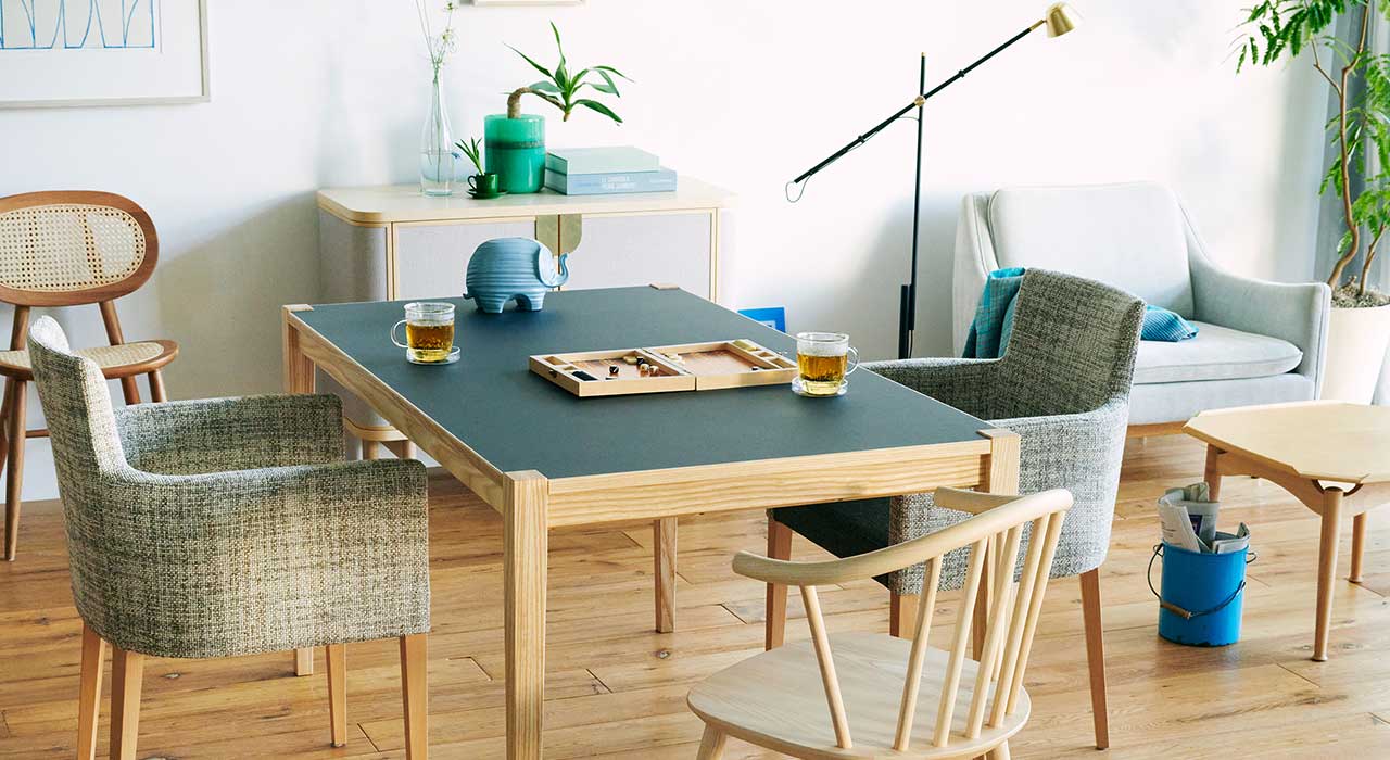 NOVA DINING TABLE SQUARE 1400 Natural×Natural｜ダイニングテーブル