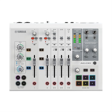 YAMAHA AG08 W(ホワイト)(ヤマハ)(USBミキサー)(配信用