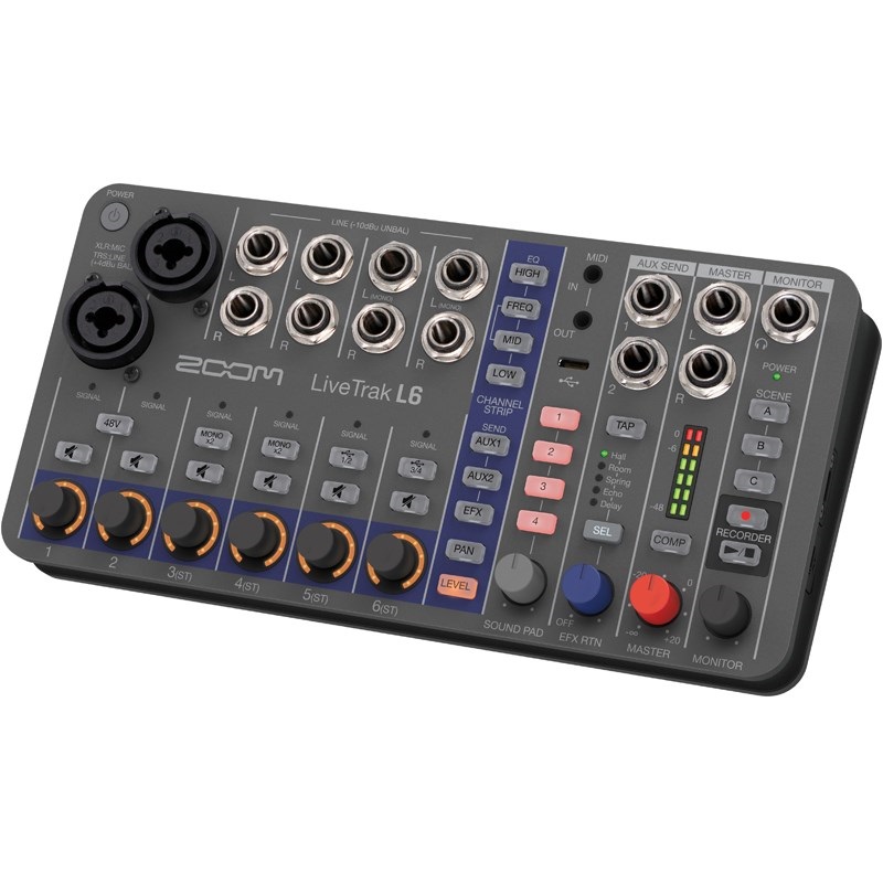 ZOOM LiveTrak L6（ズーム）（32bitフロート対応 ミキサー＆レコーダー