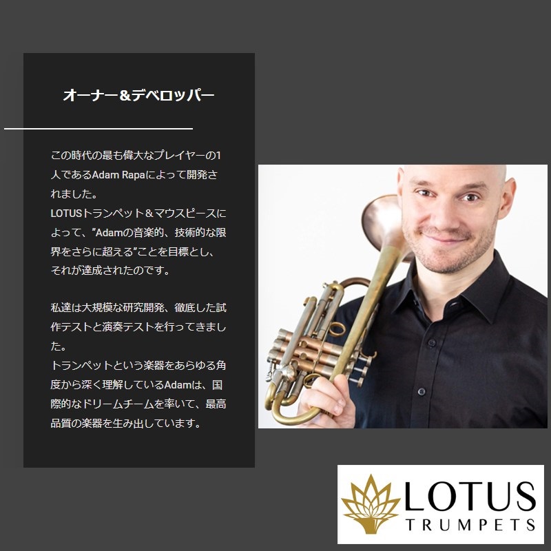 LOTUS ロータス / 3L2 ブロンズ トランペット用 マウスピース ｜イケベ