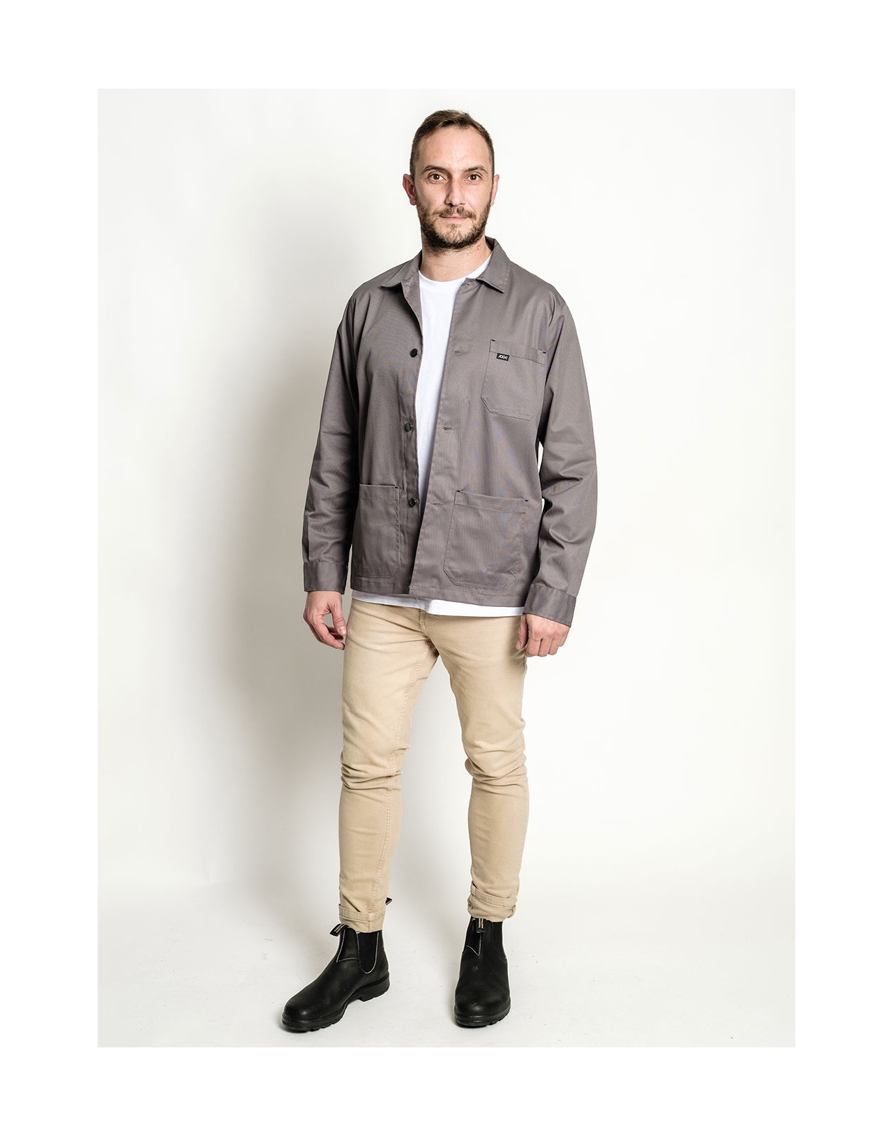 Grey work jacket
