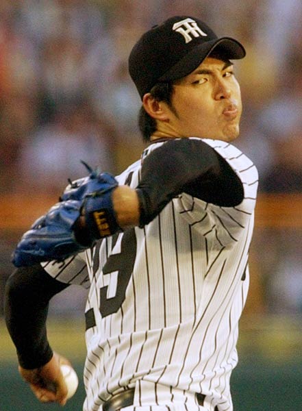 井川慶エースだっぺ プロ2年目の1勝か…：2003年 阪神セ界制覇