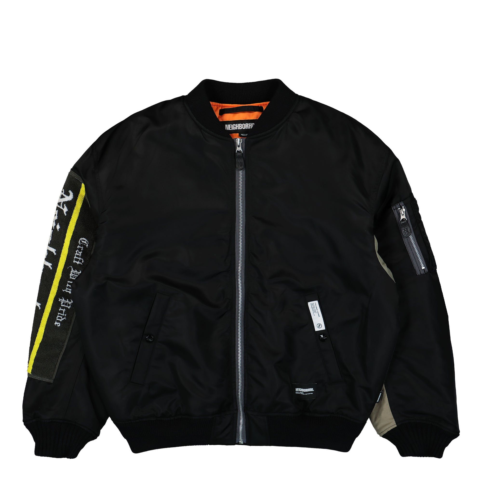 Neighborhood MA-1 Flight Jacket MOD 242UTNH-JKM03 / Black | OVERKILL
