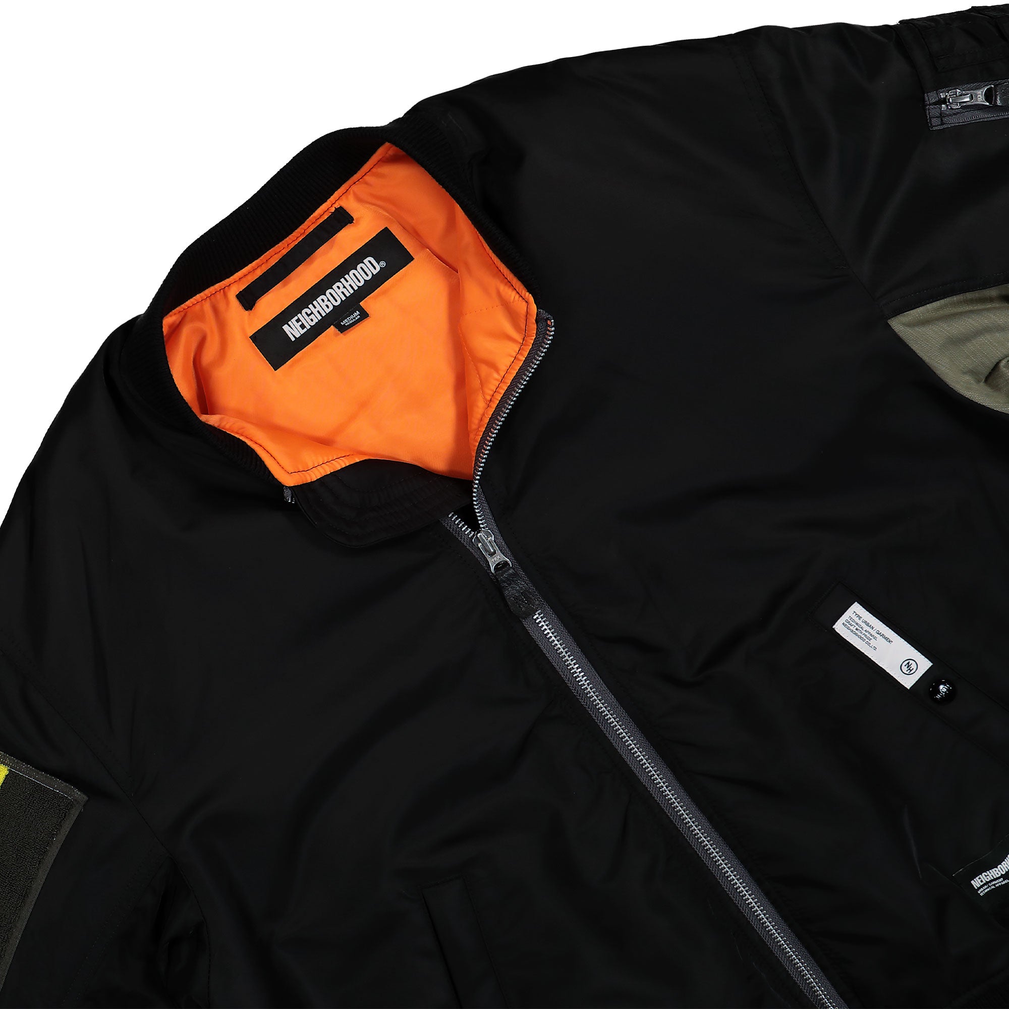 Neighborhood MA-1 Flight Jacket MOD 242UTNH-JKM03 / Black | OVERKILL