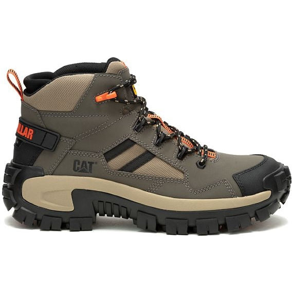 Cat Men's Invader Mid Vent Composite Toe Slip Resistant Work Boot -Bun
