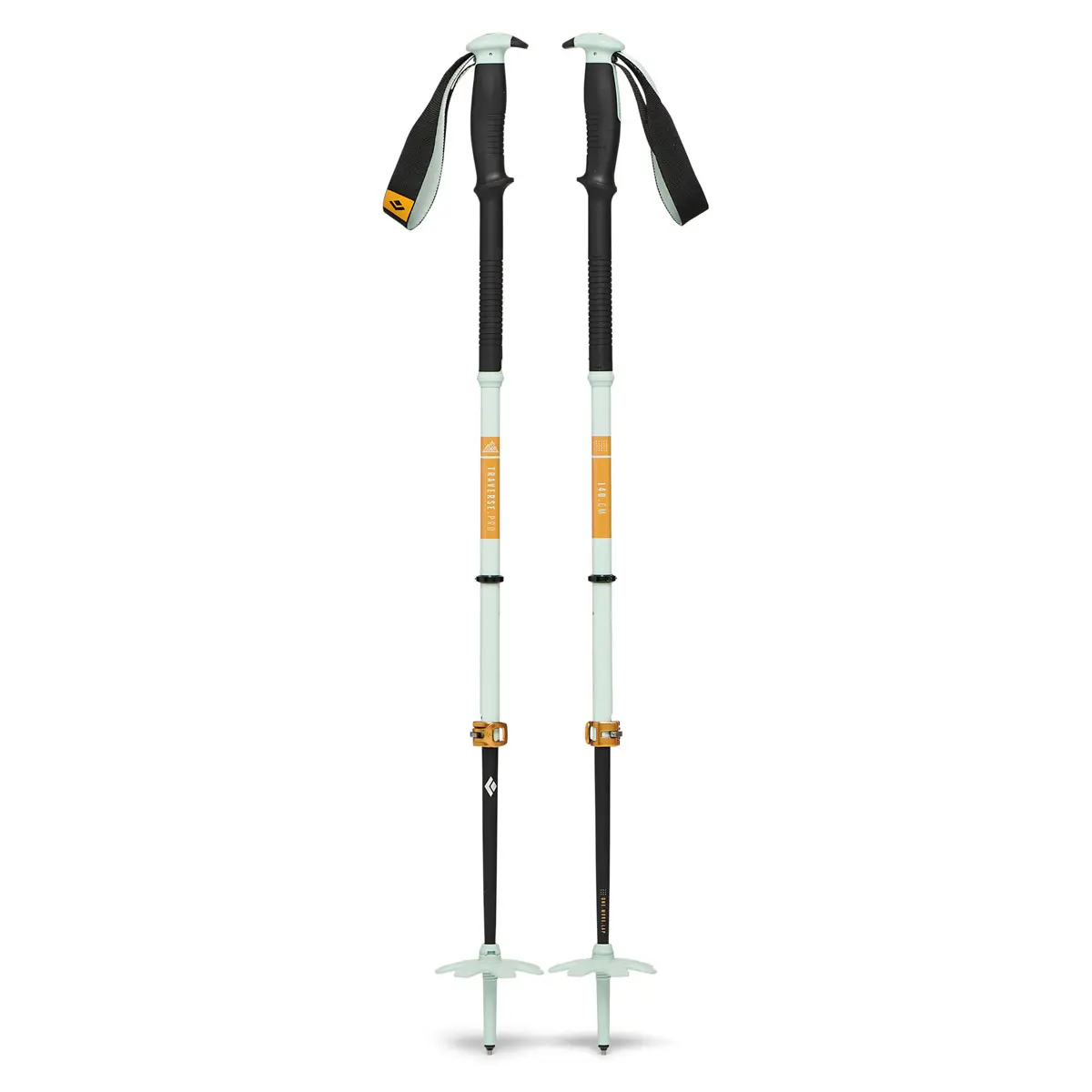 トラバースプロスキーポール(140cm フォームグリーン): ブラック