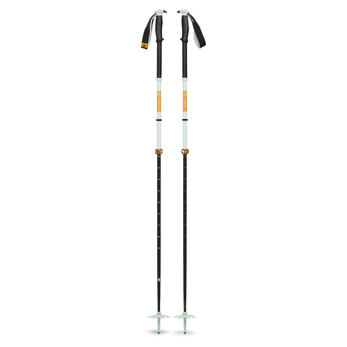 トラバースプロスキーポール(140cm フォームグリーン): ブラック