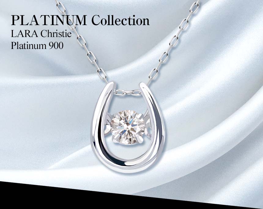 ネックレス レディース ダイヤモンド 0.1ct ダンシングストーン ホース