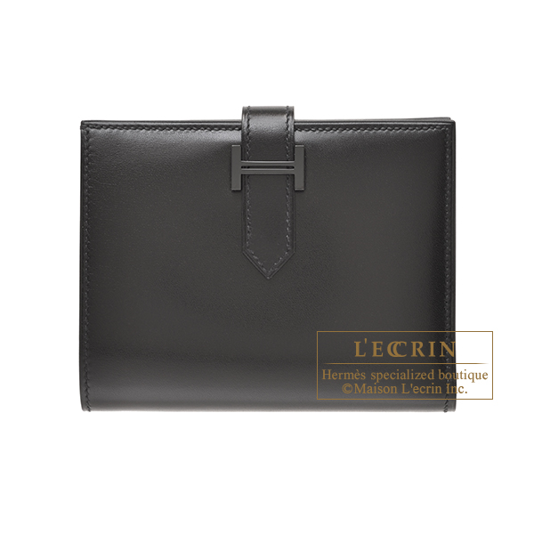 HERMES ベアンスフレ 長財布 モノクローム（ソーブラック）極美品 Z