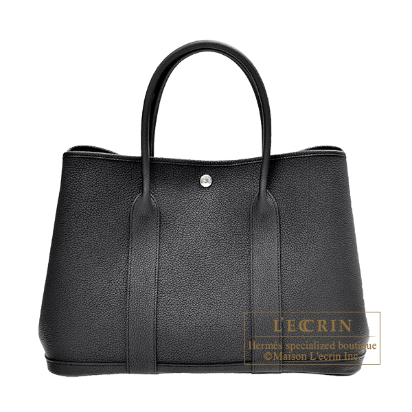 エルメス ガーデンパーティ36/PM ブラック ネゴンダ シルバー金具