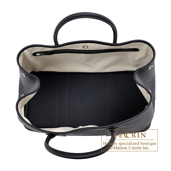 エルメス ガーデンパーティ36/PM ブラック ネゴンダ シルバー金具