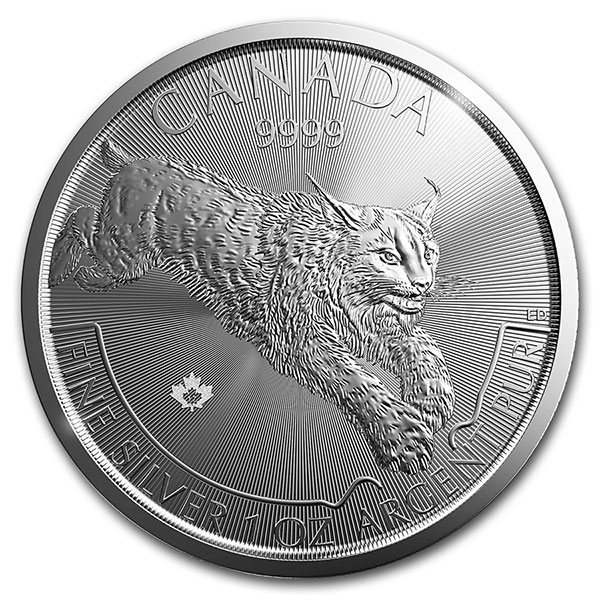 Buy 1 Oz Canadian Silver lynx Coins, Predator Series RCM | Money