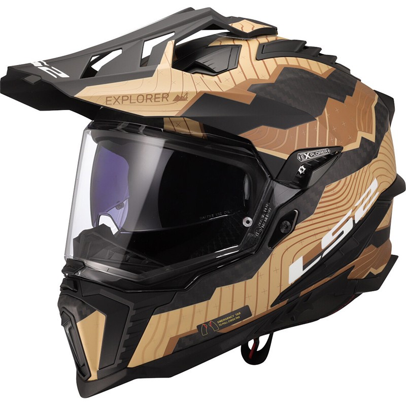 Adventure helmet LS2 MX701 Explorer Carbon Trick
