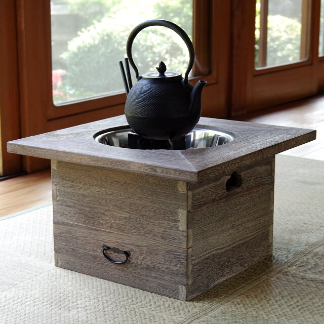 天然木 火鉢 囲炉裏 無垢 関西火鉢 長火鉢 火鉢 囲炉裏 大和火鉢 座敷