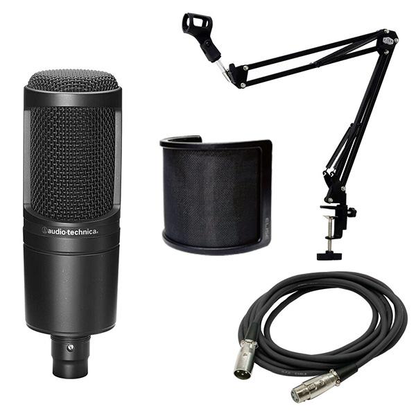 audio-technica コンデンサーマイク AT2020 + ポップガード + MPC1B
